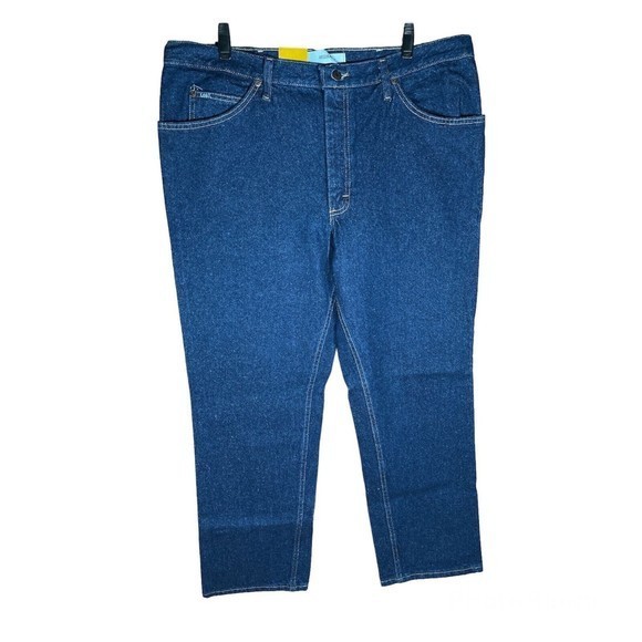 NWT‎ Vintage Lee Regular Fit Men's 40 x 30 Dark Pepper Wash Straight Leg Jeans - Picture 2 of 13